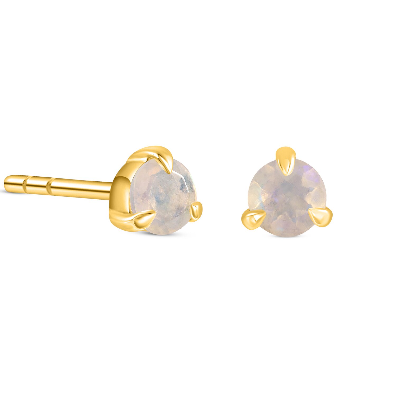 Cercei din argint Golden Opal Stud