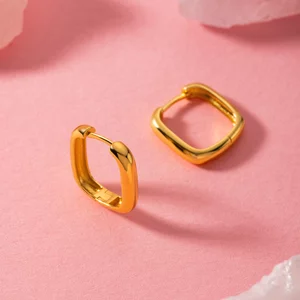 Cercei din argint Golden Square