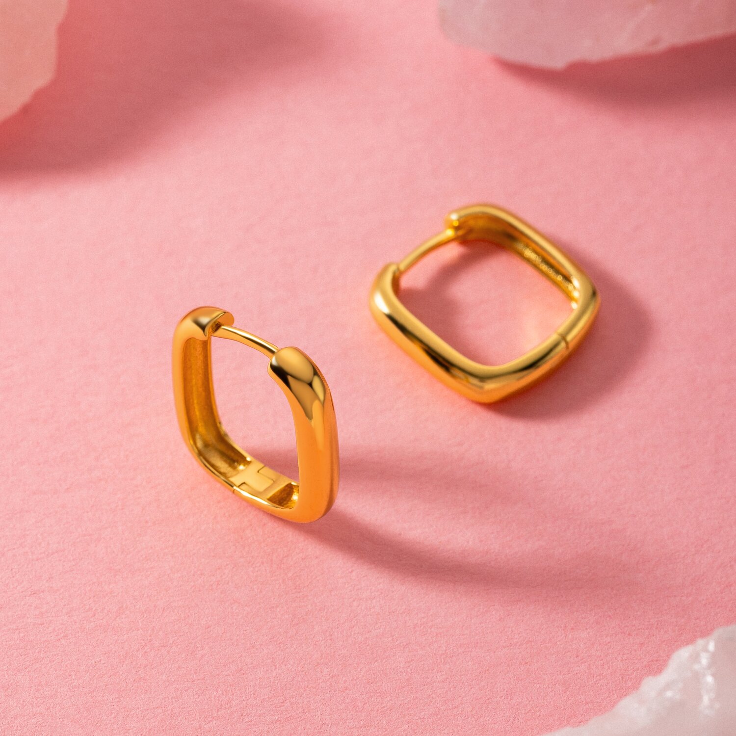 EdenBoutique Cercei din argint Golden Square
