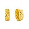 Cercei din argint Golden Swirl Hoops picture - 1