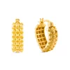 Cercei din argint Golden V Shape picture - 1