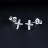 Cercei din argint Little Shinny Cross picture - 3