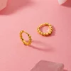Cercei din argint Medium Tiny Hoops picture - 2
