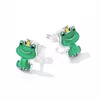 Cercei din argint Mini Crown Frog picture - 3