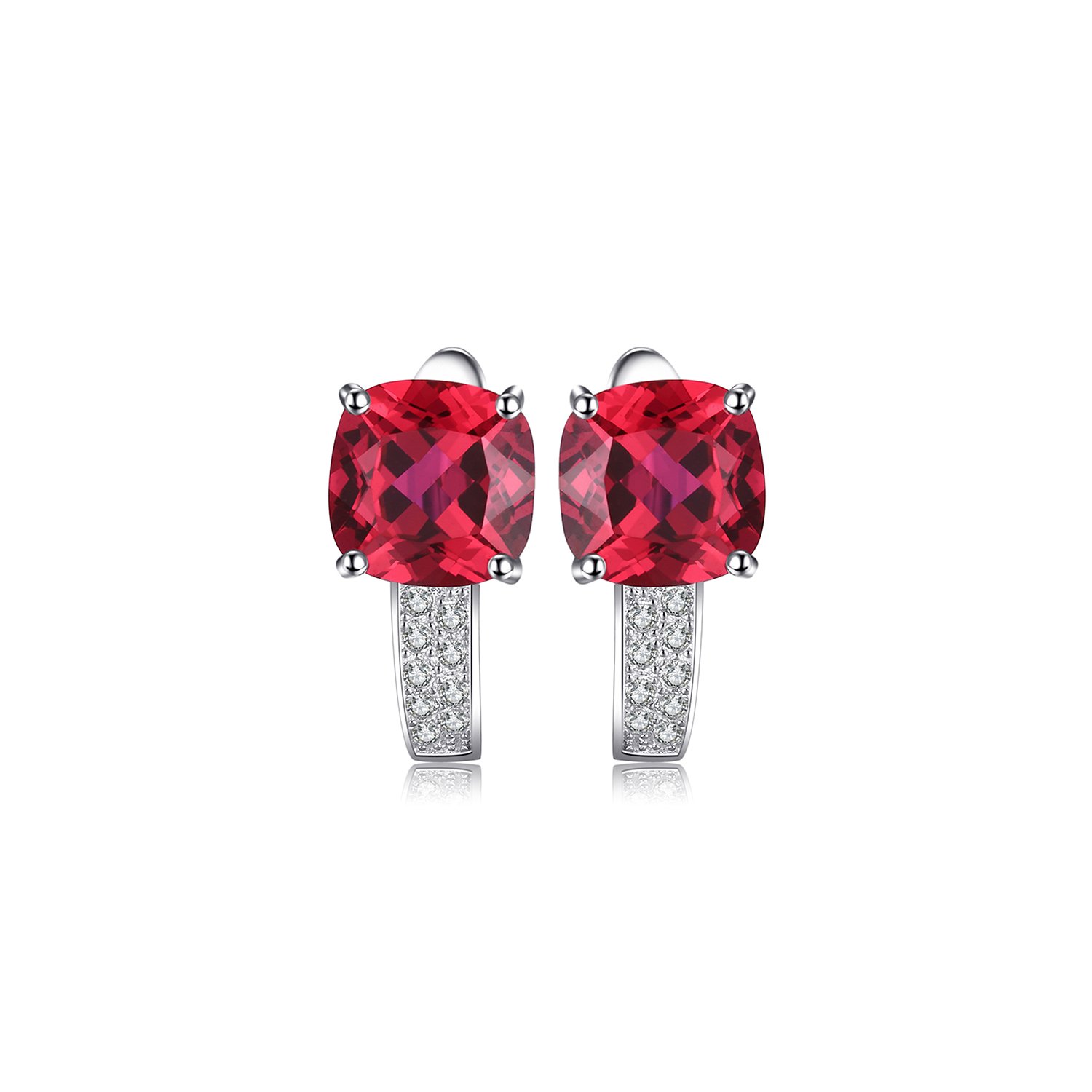 Cercei din argint perfect ruby