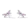 Cercei din argint Pink Dragonfly picture - 2