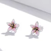 Cercei din argint Pink Lily picture - 3