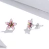 Cercei din argint Pink Lily picture - 4