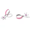 Cercei din argint Pink Starfish picture - 2