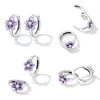 Cercei din argint Precious Purple Flowers picture - 7