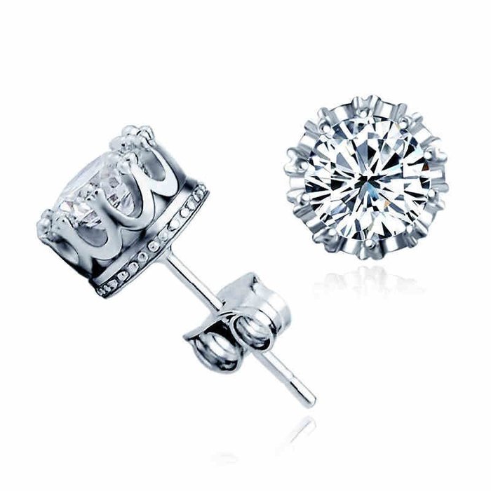 Cercei din argint queen diamonds