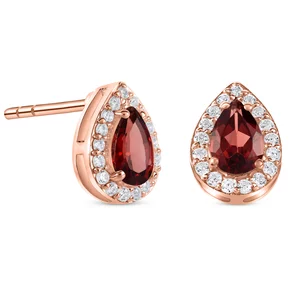 Cercei din argint Rose Gold Drop Garner