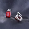 Cercei din argint Ruby Red Wish picture - 3