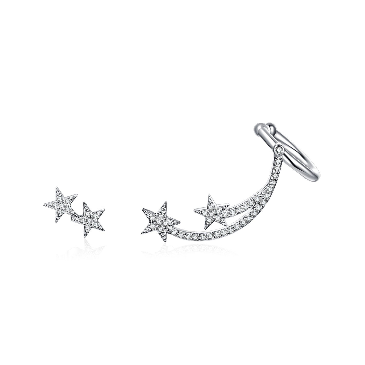 Cercei din argint silver comet