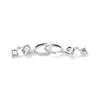 Cercei din argint Silver Hoops with Drop Charm picture - 4