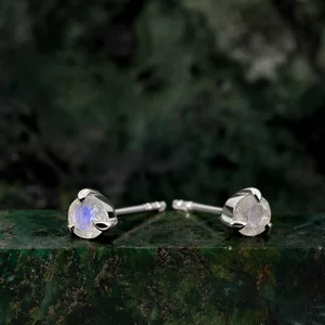 Cercei din argint Silver Moonstone Stud