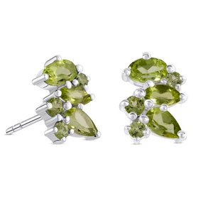 Cercei din argint Silver Mystic Peridot
