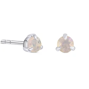 Cercei din argint Silver Opal Stud