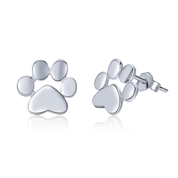 Cercei din argint silver paws