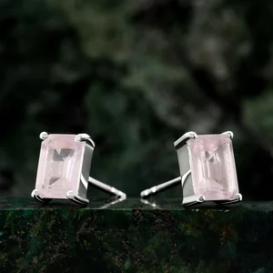 Cercei din argint Silver Rectangle Quartz Elegance