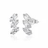 Cercei din argint Silver Stacked Crystals picture - 1