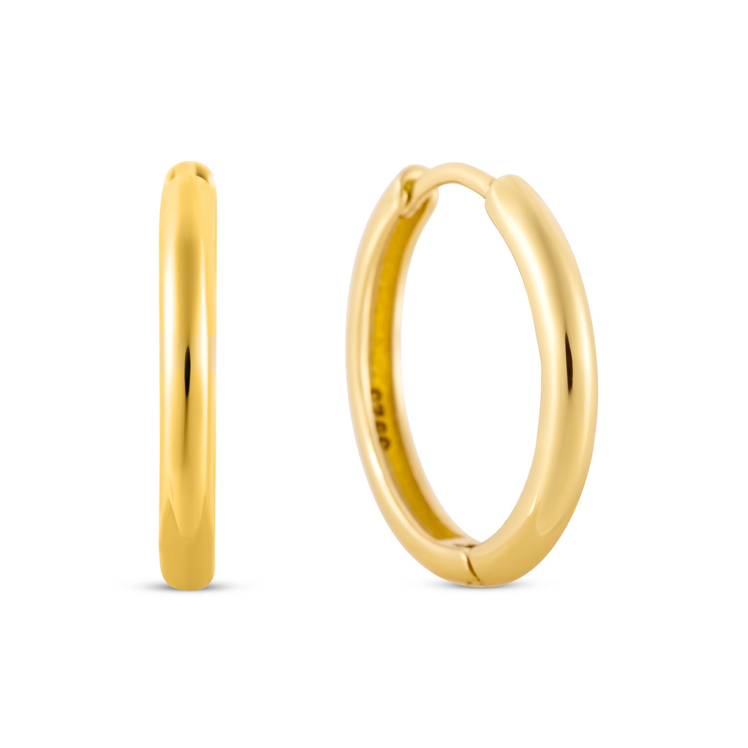 EdenBoutique Cercei din argint Simple Big Hoops