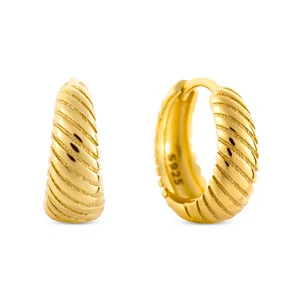 Cercei din argint Small Croissant Hoops