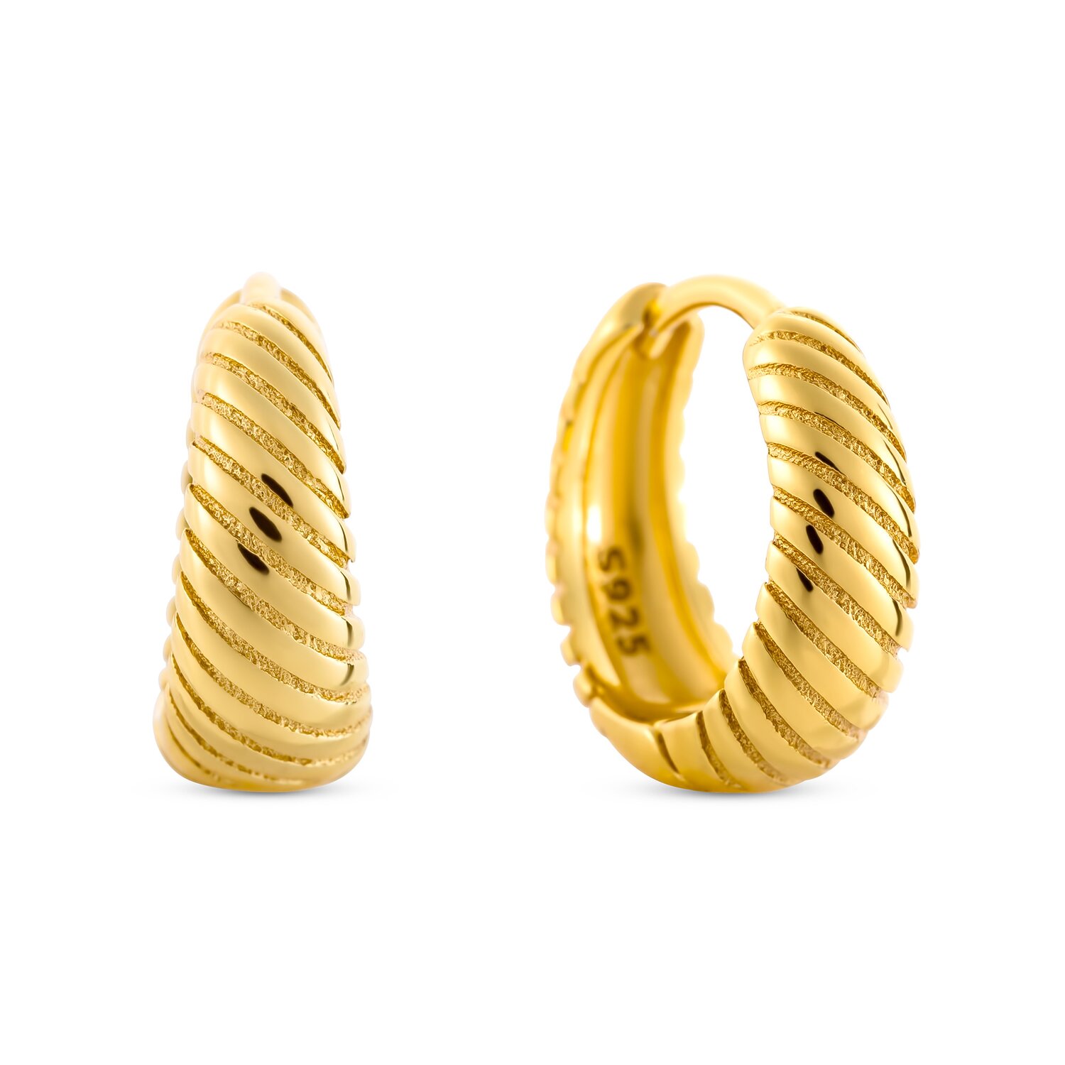 EdenBoutique Cercei din argint Small Croissant Hoops