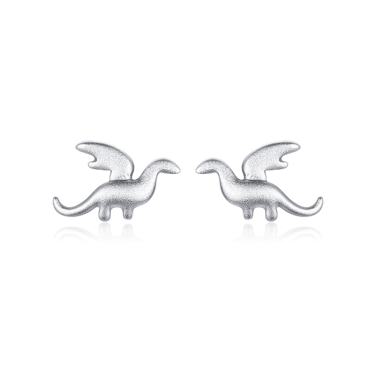 Cercei din argint small dinosaurs