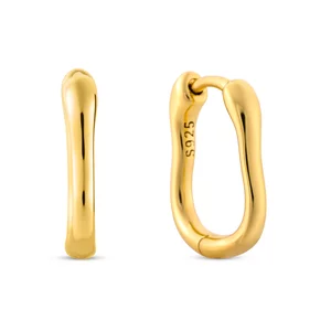 Cercei din argint Small Square Hoops