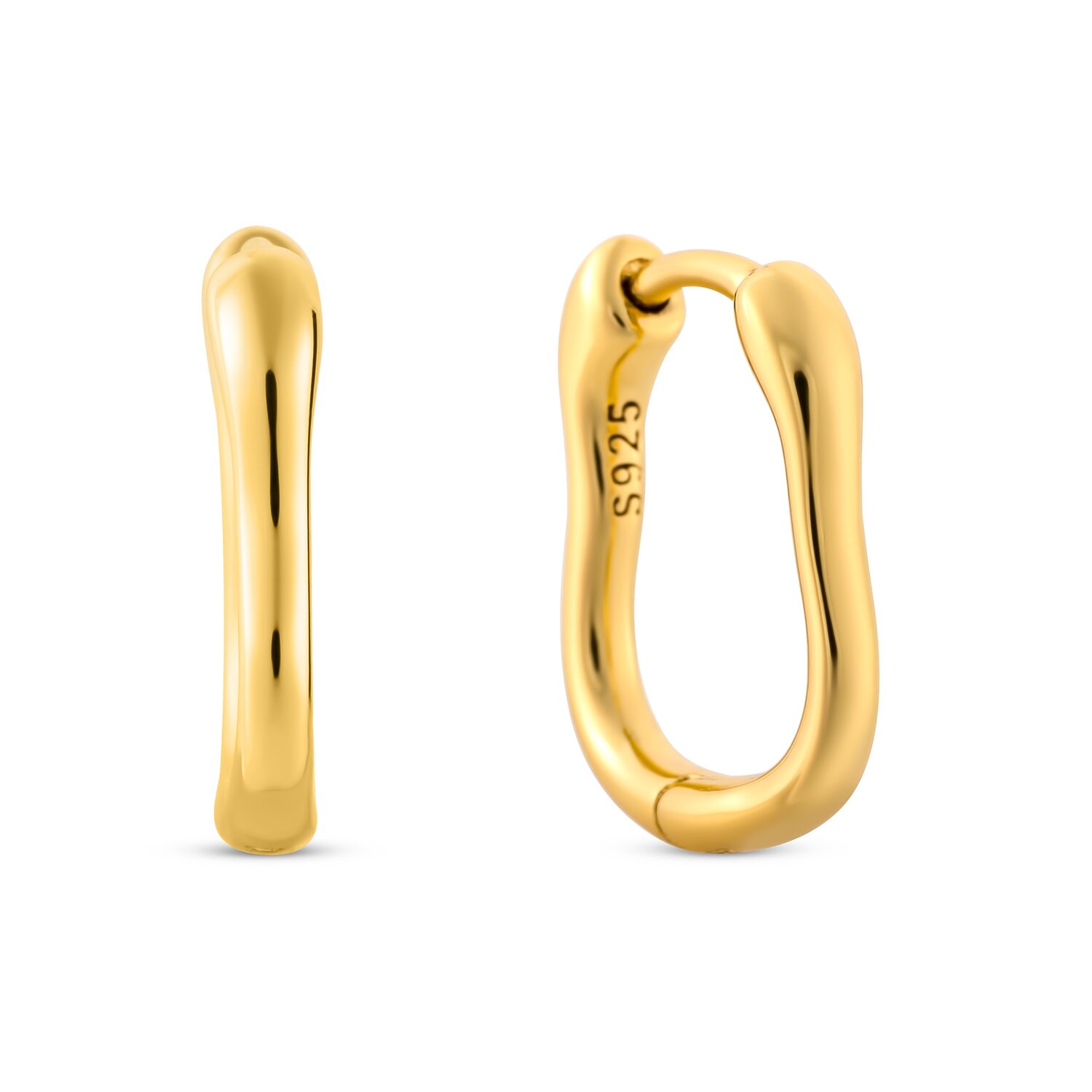 EdenBoutique Cercei din argint Small Square Hoops