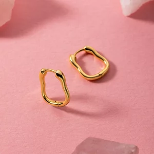 Cercei din argint Small Square Hoops