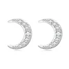 Cercei din argint Studded Moon picture - 1