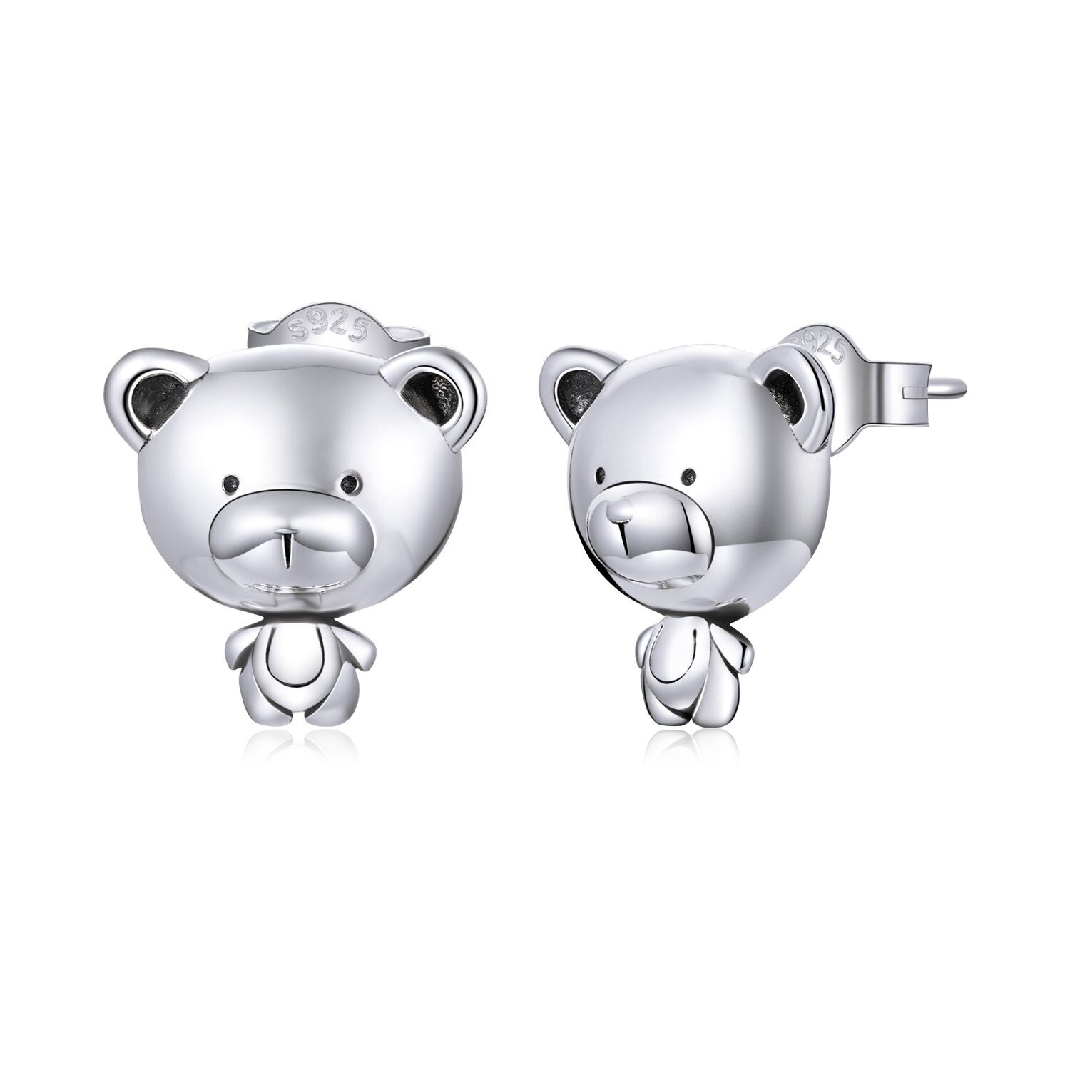 Cercei din argint teddy bear