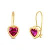 Cercei din aur 14K Big Hook Hearts picture - 1
