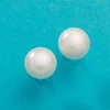 Cercei din aur 14K Big Pearls Stud picture - 3