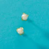 Cercei din aur 14K Caged Pearls picture - 2
