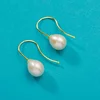 Cercei din aur 14K Hook and Medium Pearls picture - 3