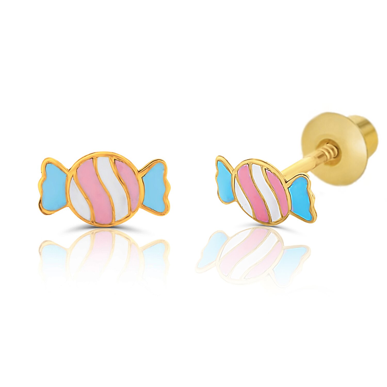 Cercei din aur 14k pentru copii Cute Candy