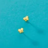 Cercei din aur 14k pentru copii Geometric Butterflies picture - 3
