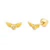 Cercei din aur 14K Winged Hearts picture - 1