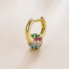 CERCEL din argint Golden Rainbow Bead picture - 1