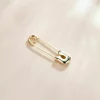 CERCEL din argint Golden Safety Pin picture - 3