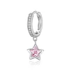 CERCEL din argint Lovely Pink Star picture - 1