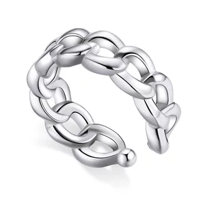 CERCEL din argint Round Chain Clip