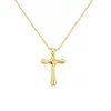 Colier din argint Beautiful Golden Cross picture - 1