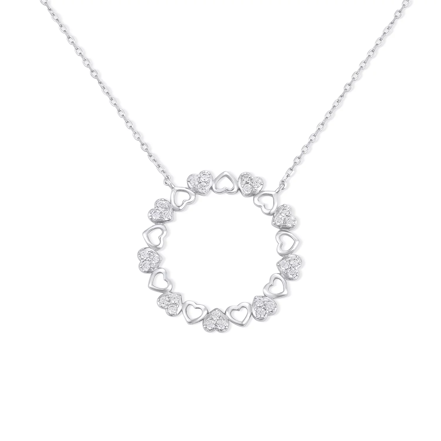 Colier din argint Circle of Love