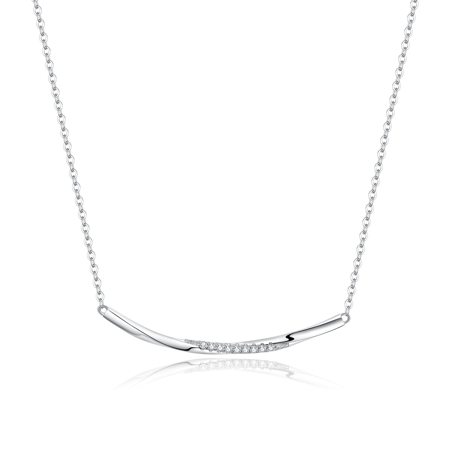 Colier din argint crystal twist