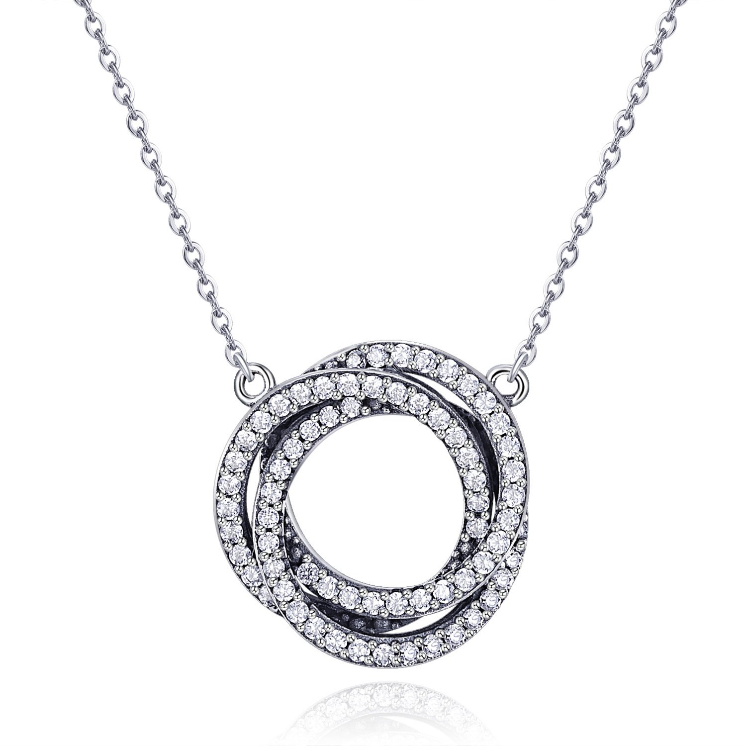 Colier din argint crystals duet