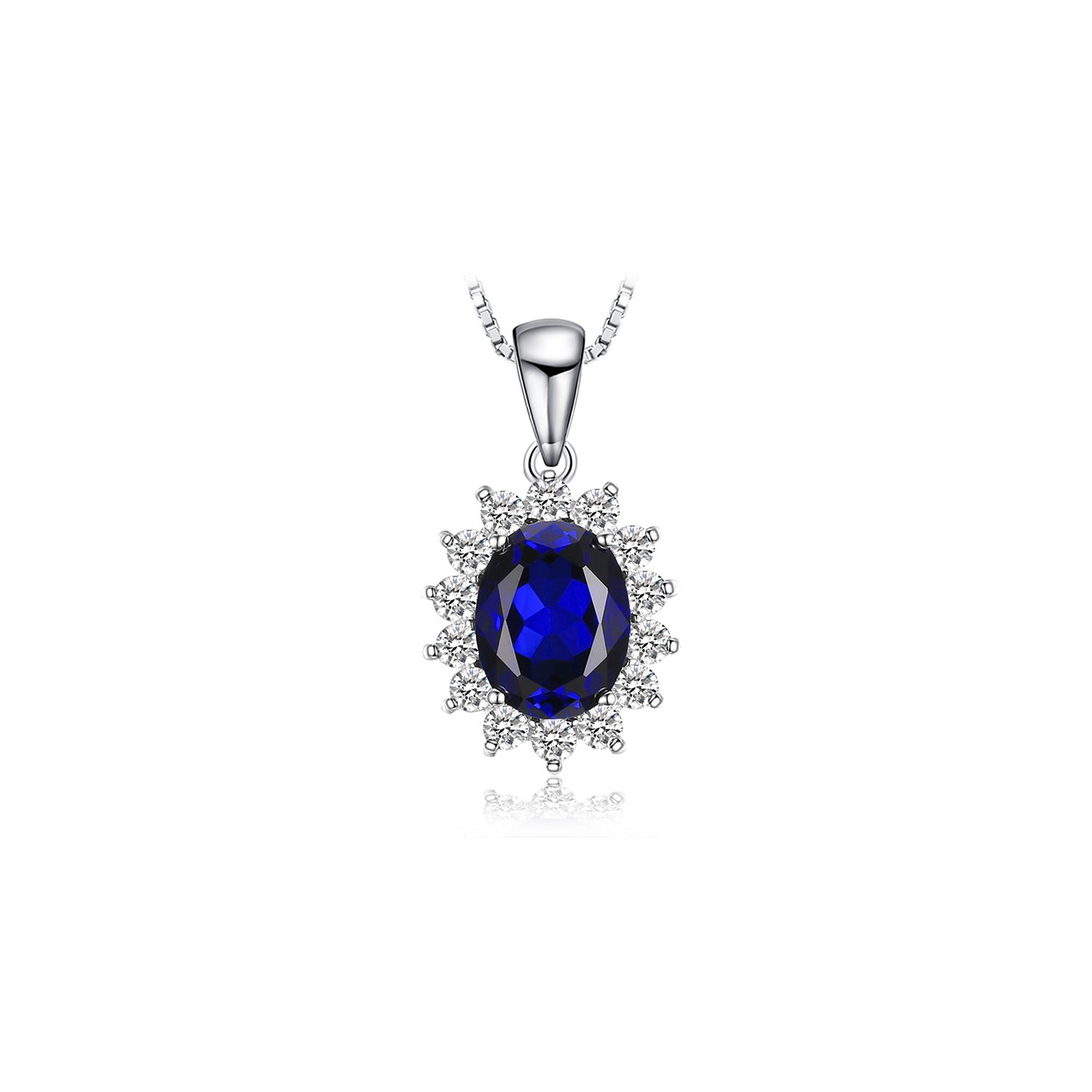 Colier din argint kate's elegant sapphire